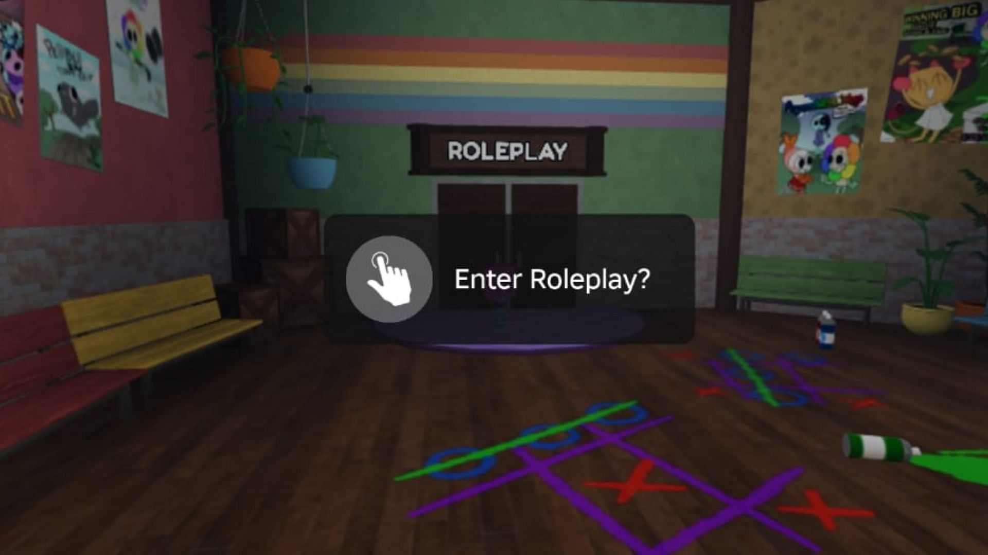 Entrance to the Roleplay mode (Image via Roblox)